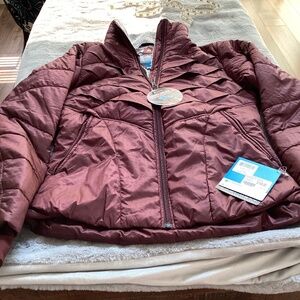NWT Columbia Kaleidaslope jacket burgundy size L